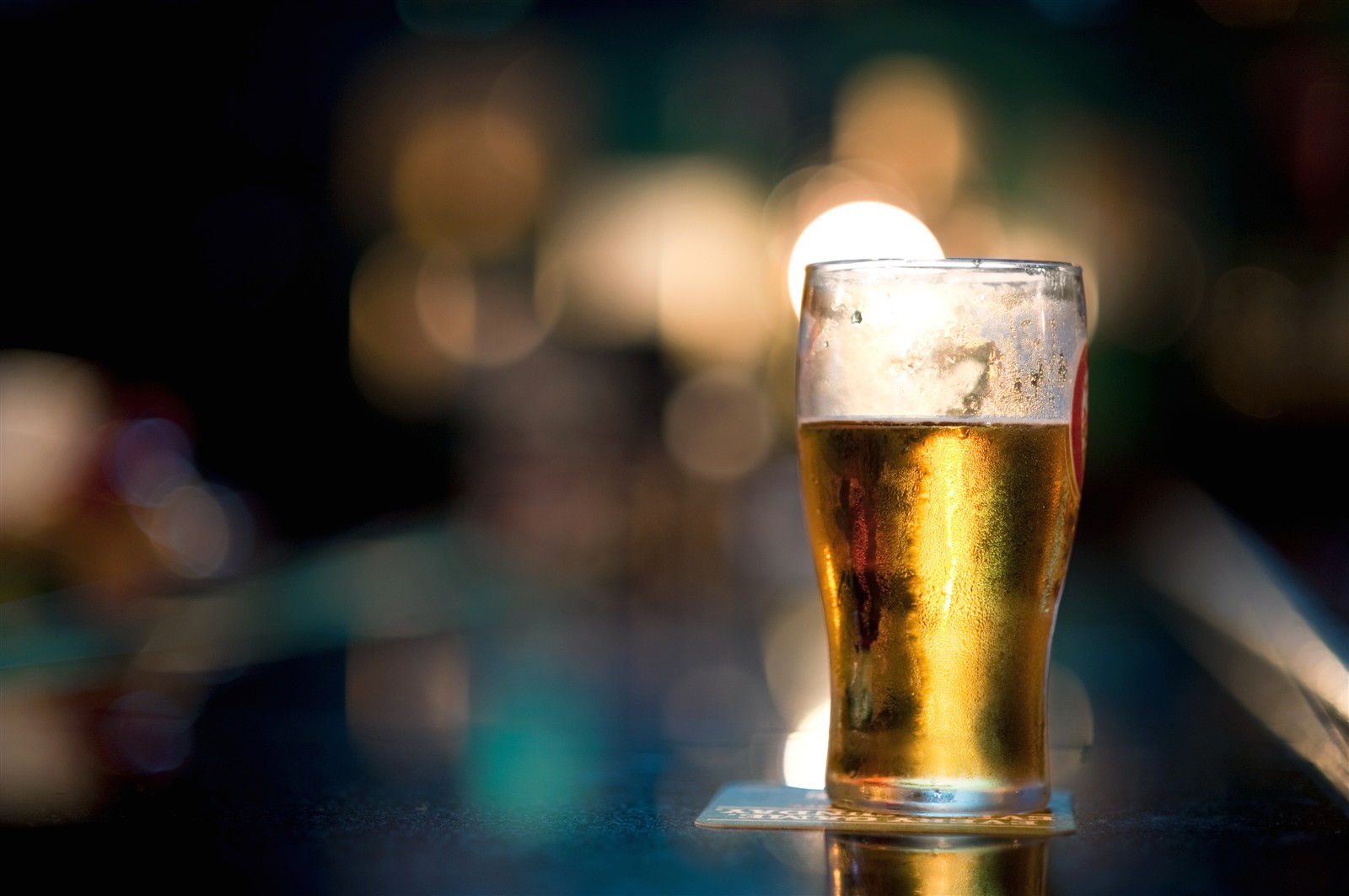 A cold drink at the bar